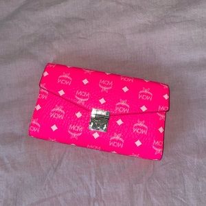 mcm bright pink bag